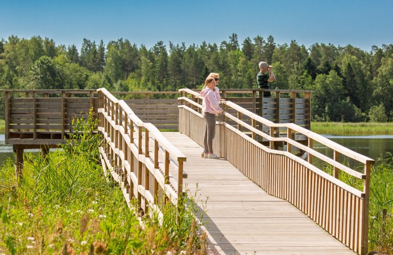 Lintulavalla Kasarminlahden rannalla