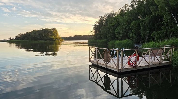 Haimion uimaranannan ja saunan laituri