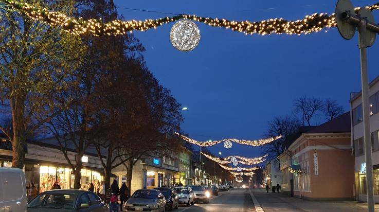 Alinenkatu ja jouluvalot