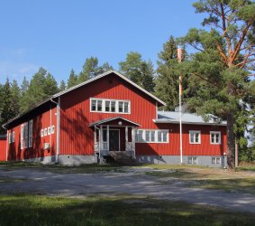 Pyhämaan nuorisoseurantalo ulkokuva rakennuksesta