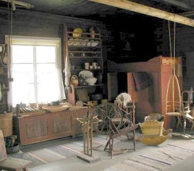 Kalannin kotiseutumuseon tupa